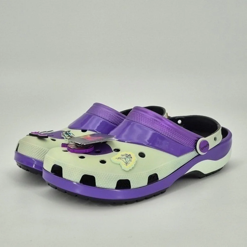 Crocs Dragon Ball Z Frieza Classic Clogs Adult Men's Size 11 NWB Purple Unisex